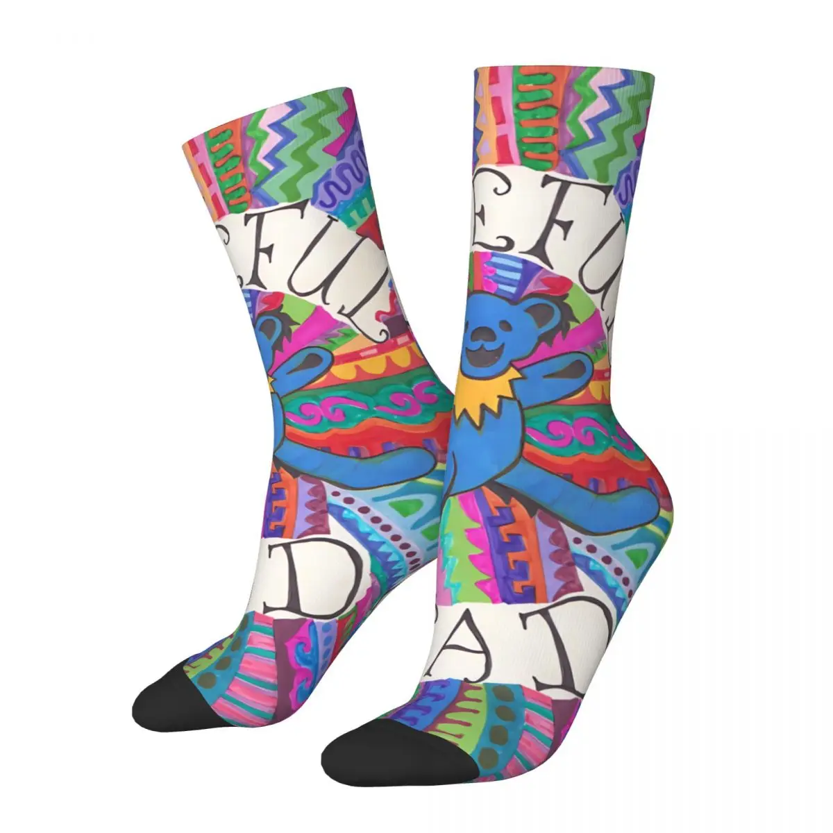 Bear Socks Hiking 3D Print Boy Girls Mid-calf Sock