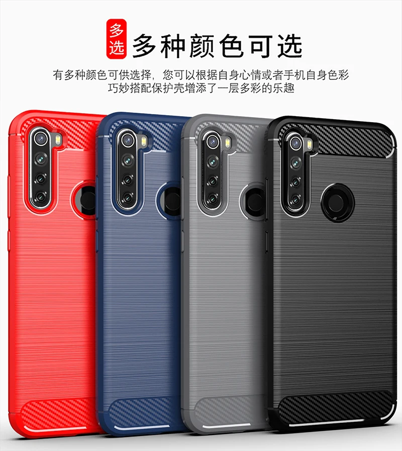 For Xiaomi Redmi Note 8T Case Redmi 10 9T 9A X3 M3 Silicone Carbon Fiber Cover For Redmi Note 11 Pro Case For Redmi Note 11 Case