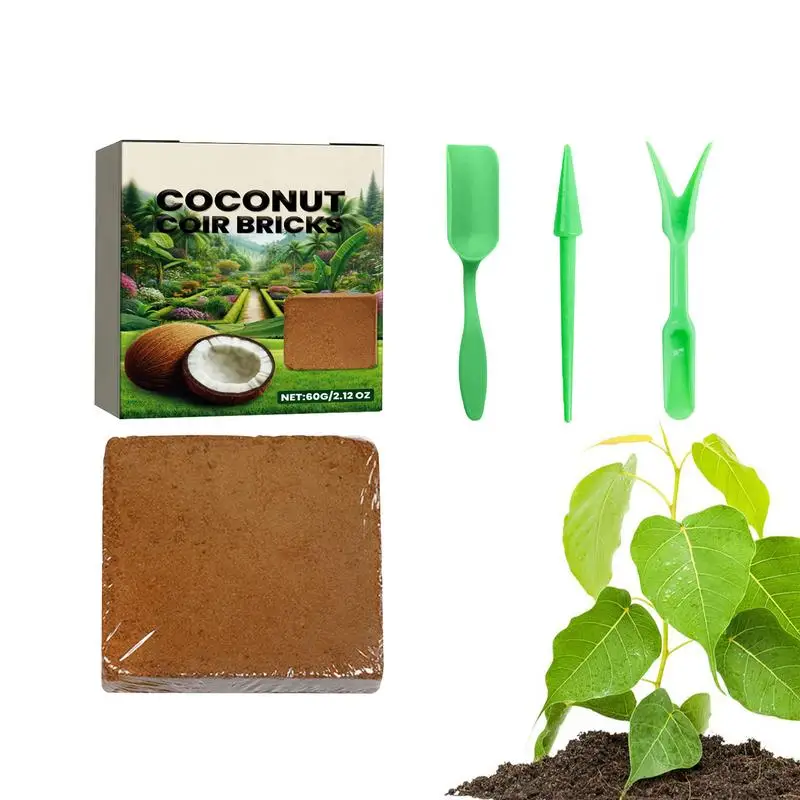 

Coco Bricks For Planting Organic Planting Substrate Reusable Natural Bricks Gardening Supplies Gardening Accessories For