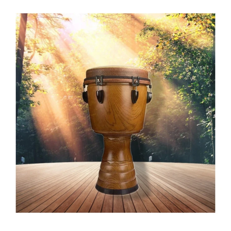 

12 Inch African Drums Animal Skins Traditional Percussion Conga Djembe Clipart Bongo African Drum