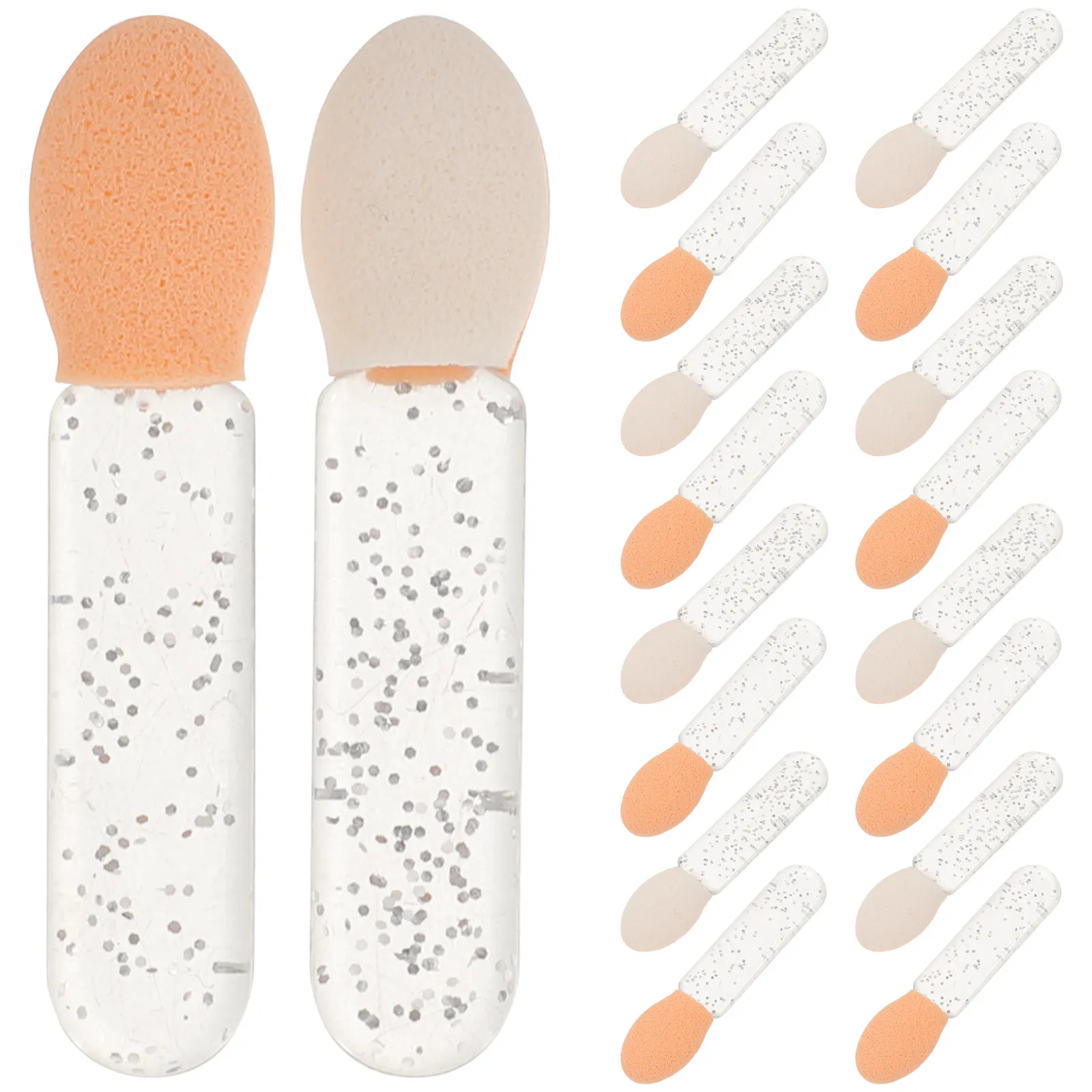 100Pcs Mini Eyeshadow Brush Kit Compact Makeup Applicators for Travel Eye Makeup Blending Concealer Highlighter Lip Liner Brush
