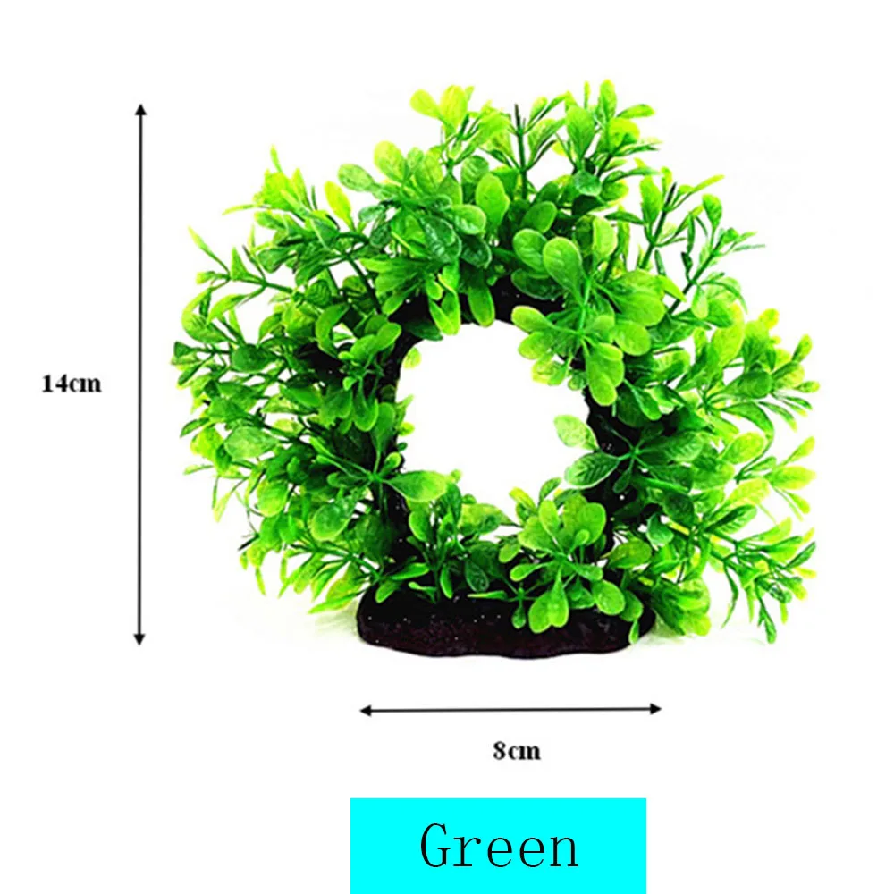

Artificial Aquatic Plants for Home Wedding Fake Green Tree Decoration Table Water Grass Indoor Decorative Plant for Lazy Fish