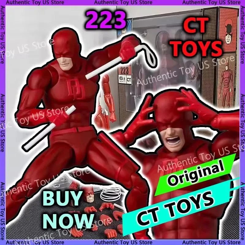 

IN stock Ct Toys Daredevil Mafex 223 Comic Version Figure SHF Anime Action Figurine Statue Model Custom Gifts Kids Toys