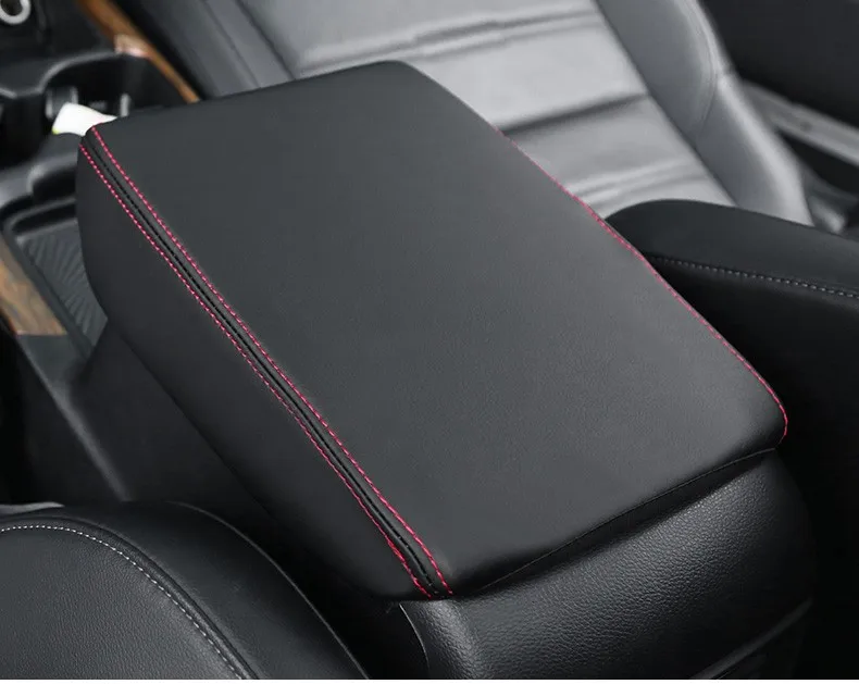 Für Honda CRV 2017 2018 2019 2020 2021 2022 2023 Armlehne Kissen Auto Schutz Carbon Faser Leder Abdeckung Auto Sitz zubehör – Detail 9