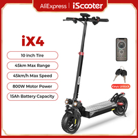 iScooter iX4 800W Powerful Electric Scooter 10inch Anti-skid Off Road Scooters 15Ah 45km/h Two Wheel Scooter for Adult