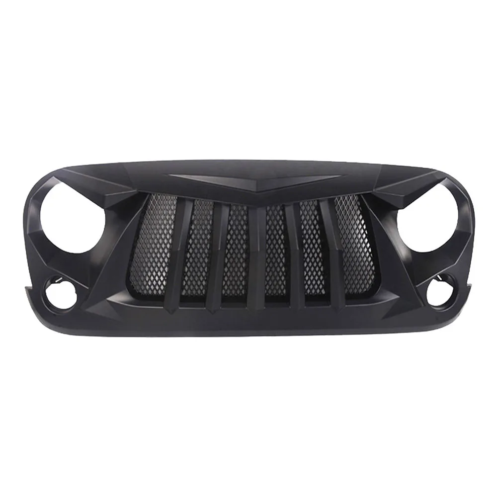 Car Modified Front Bumper Mask Cover Front Racing Mesh Grills High Quality Off-road 4x4 Accessories For Wrangler JK 2007-2017