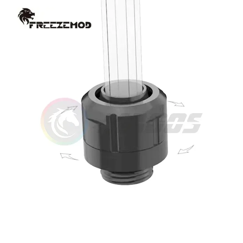 Computer Water Cooling Hose Pipe Fitting for 10*13MM PE PVC Tubing,Smooth Surface 3/8'' Thin Hexagonal Wrench Fixing