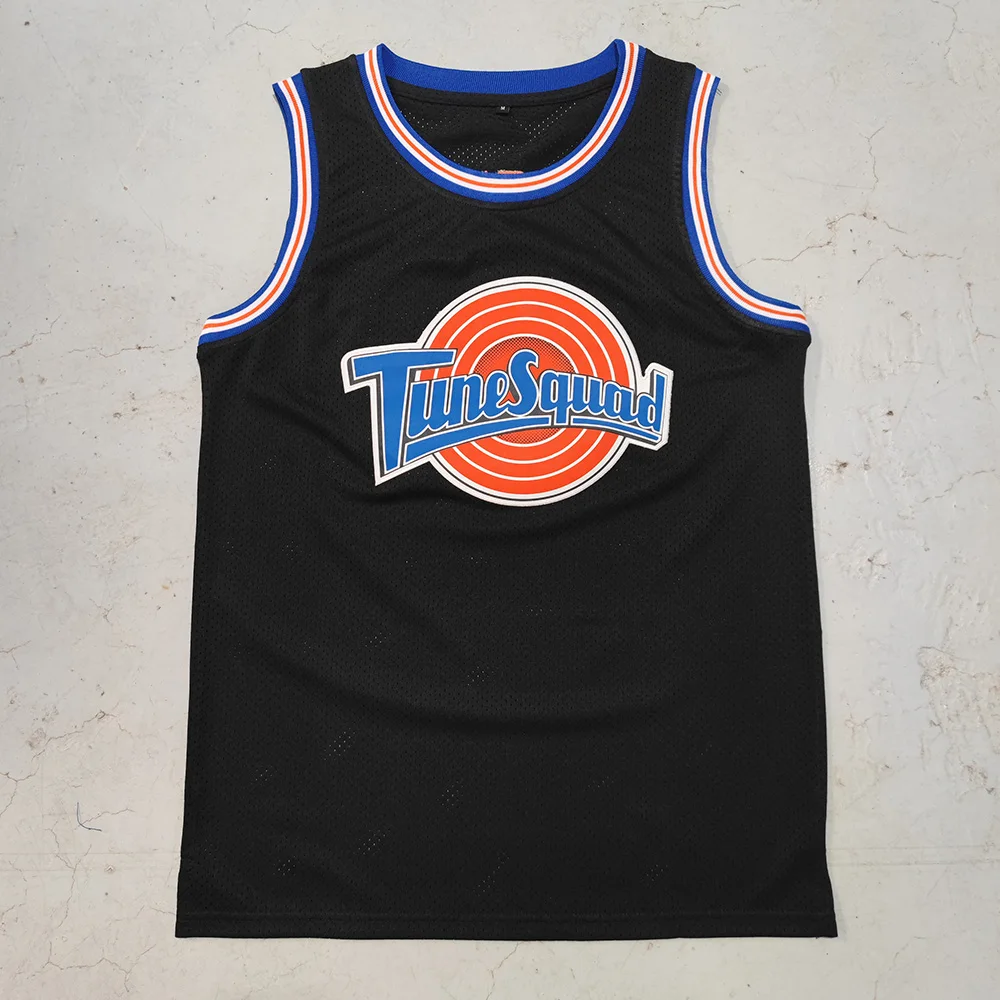 Trillest Space Jam Bugs 1 Lola 10 Podolak 96 TAZ D.Duck 2 Black Tune Squad Basketball Jersey Men For Halloween Party Clothing