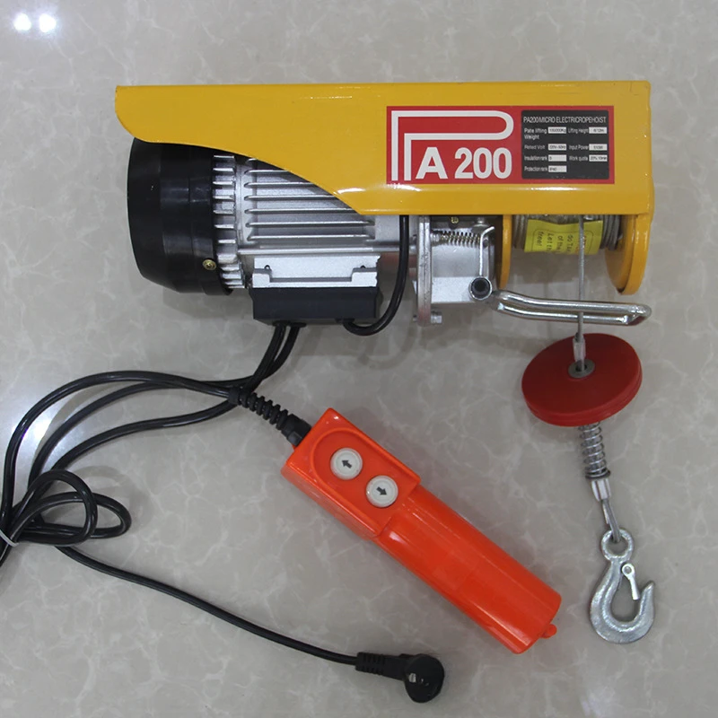 Construction Site Micro Electric Hoist 220V 12M Household Small Crane Electric Hoist