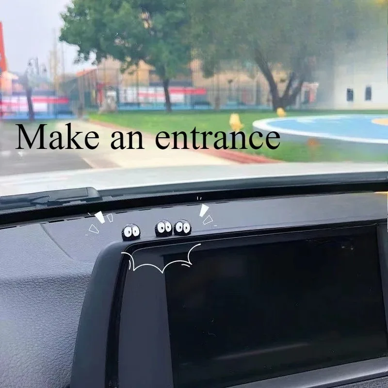 10PCS Black spherical rearview mirror accessories and center console trim pieces Electric vehicle decorative components