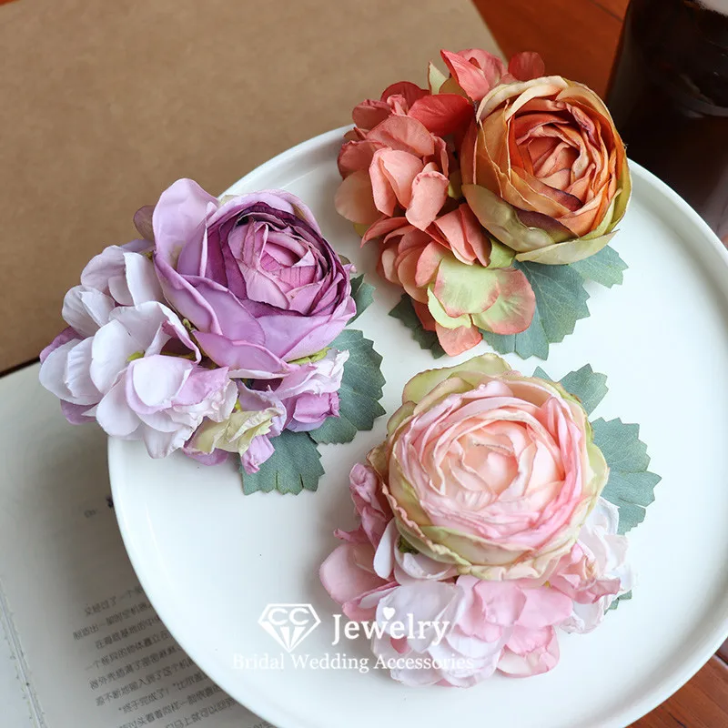 

CC заколки для волос с цветком, женские аксессуары для волос, свадебное платье, обручальные украшения, 100% заколки для волос ручной работы, пляжная одежда для волос, подарки mq159