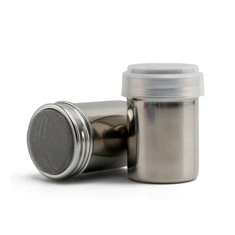 Stainless Steel Spice Jar Rotating Cover Barbecue Salt Sugar Bottle Shaker Pepper Seasoning Can Home Kitchen Cooking Gadgets