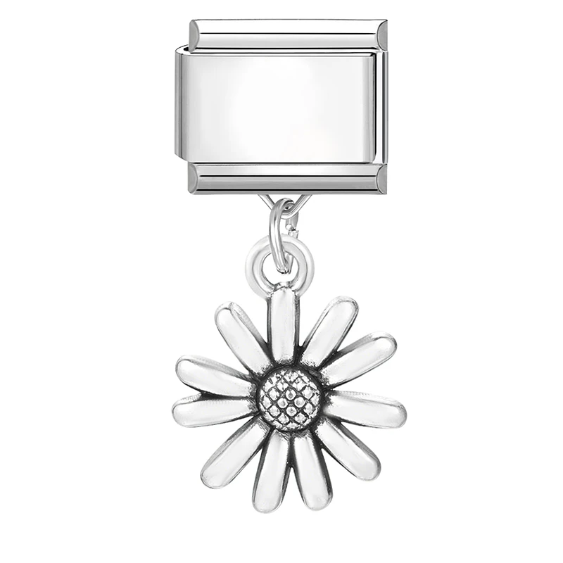 نجمة الكرز ذيل السمكة القمر القط باو قنديل البحر قلادة الإيطالية سحر ربط الفولاذ المقاوم للصدأ صالح 9 مللي متر سوار المرأة DIY بها بنفسك صنع المجوهرات #5