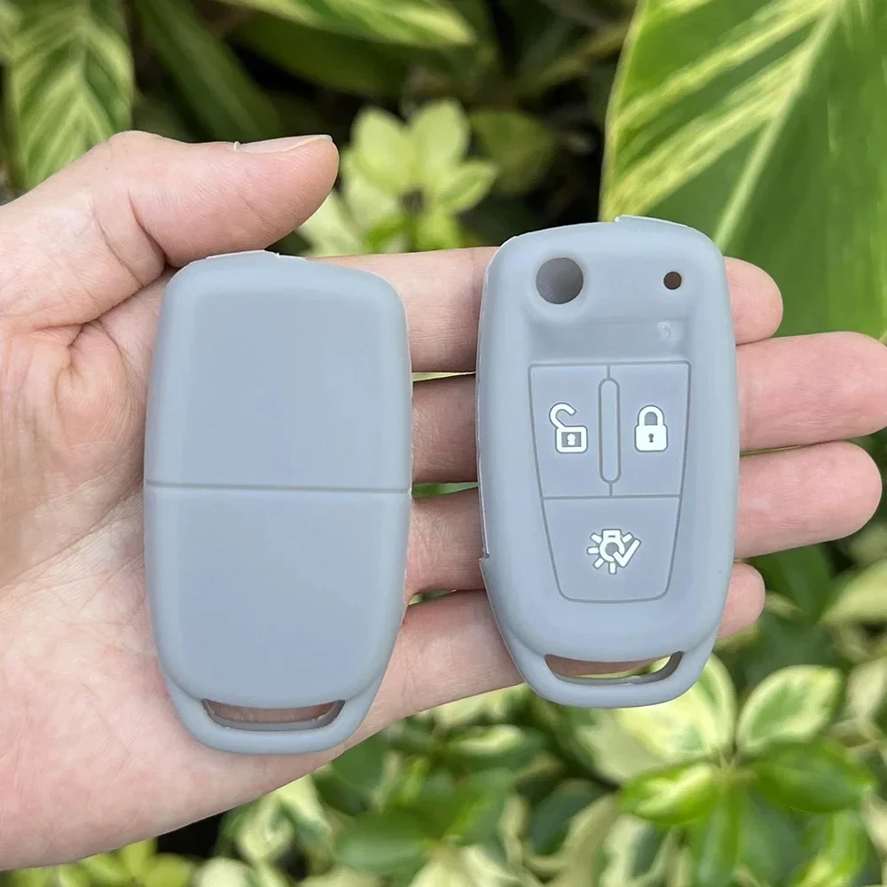 3 Buttons Silicone Folding Car Key Cover Protector Case for DAF 106 CF Euro 6 2022 XG XF Flip Remote Keychain Truck Accessories