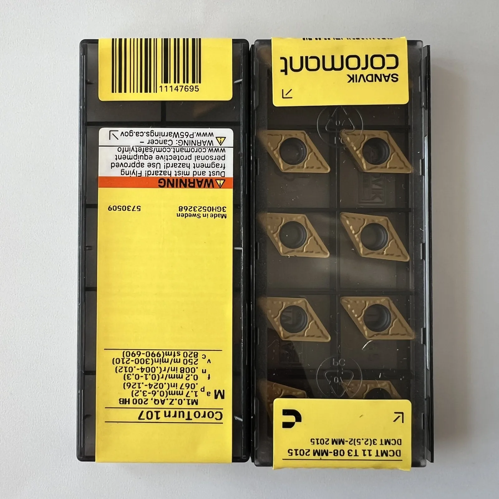 

SANDVIK / DCMT11T308-MM 2015 / Оригинальные шведские твердосплавные пластины, 10 шт.