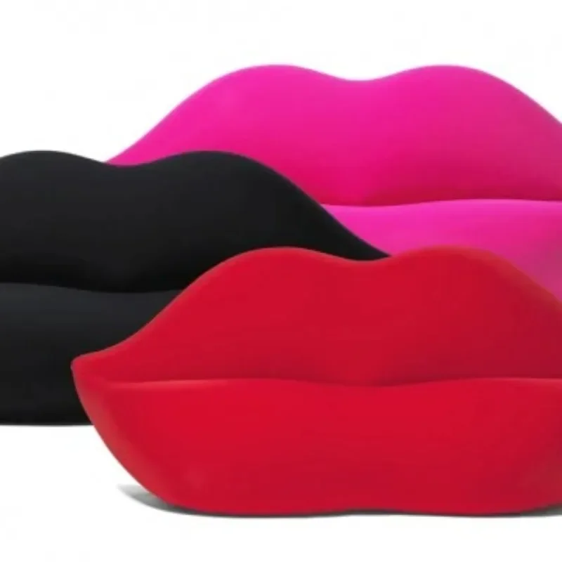 

quality fabric upholstery living room sofas furniture Design Red Lip Shaped Bocca Sofa Living Room Furniture