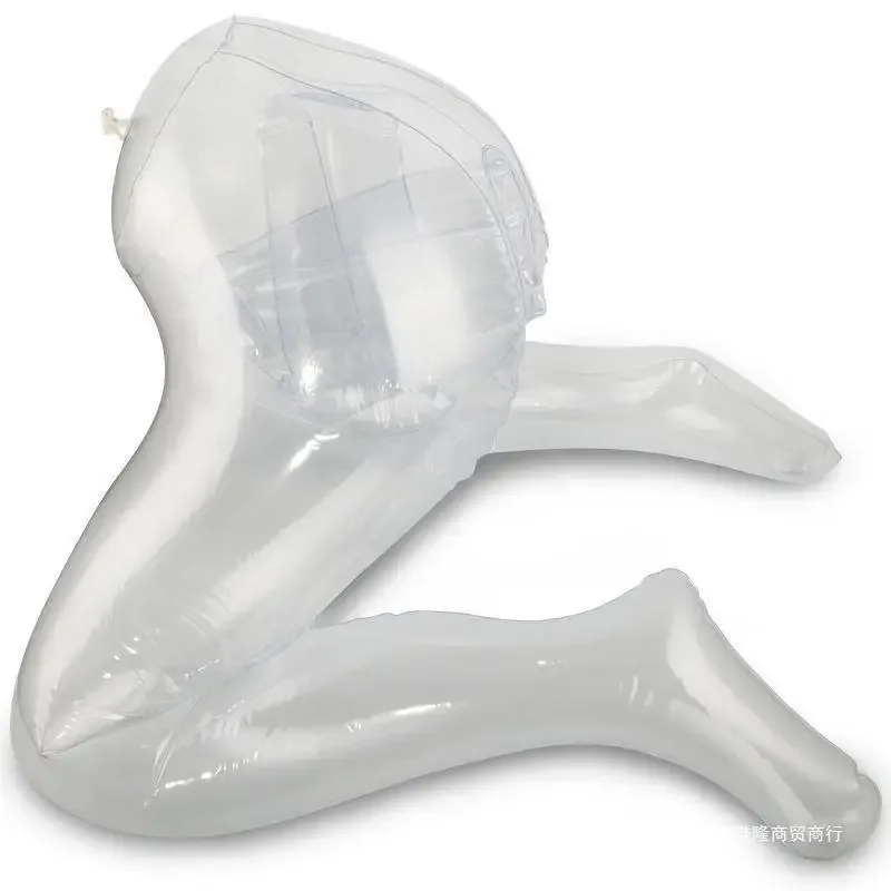 Männliche 3d aufblasbare halbe Bein Erwachsenen künstliche Anal echte Vagina Mastur batoren Tasse Pussy Tasche transparente Puppe Sexspielzeug für Männer