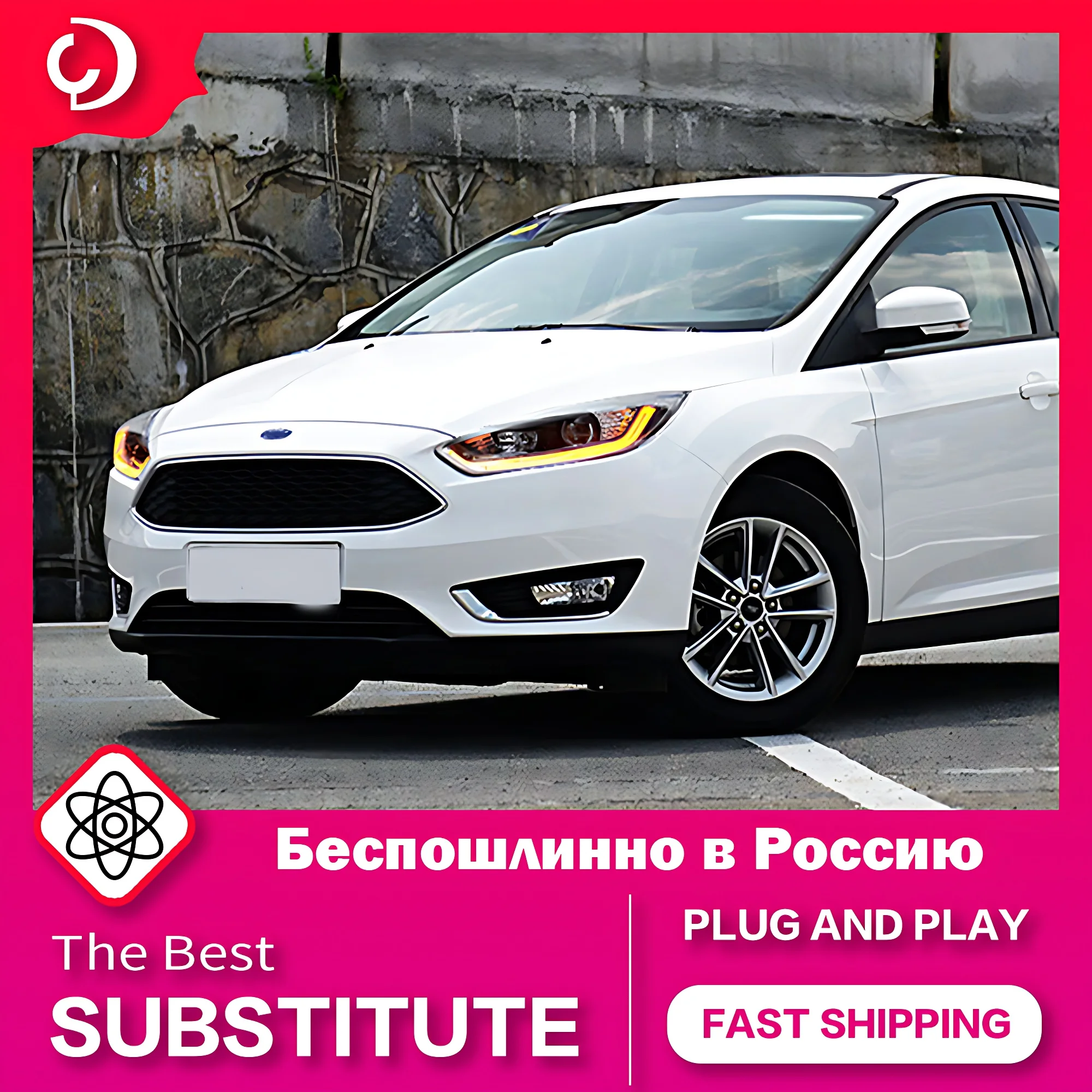 AKD Car Styling Headlights for Ford Focus 2015-2018 LED Headlight DRL Turn Signal Light Led Projector Auto Accessories