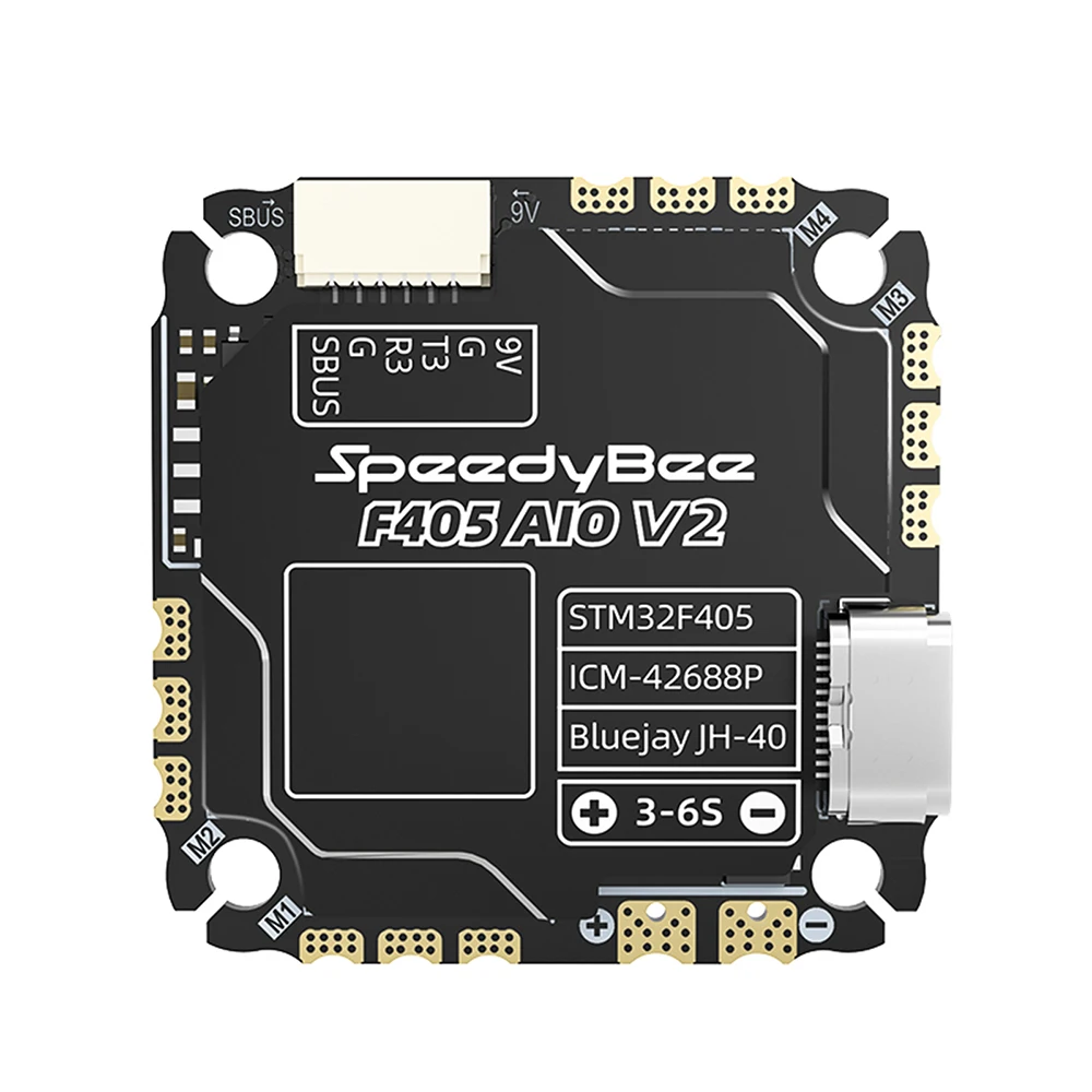 Controlador de vuelo SpeedyBee F405 AIO V2 35A 40A 3-6S Soporte dual BEC Unidad de aire DJI O3 O4