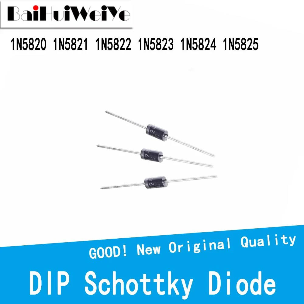 20PCS/LOT 1N5825 1N5820 1N5821 1N5822 1N5823 1N5824 3A 5A 20V 30V 40V DO-201 High Quality DIP SCHOTTKY BARRIER RECTIFIER