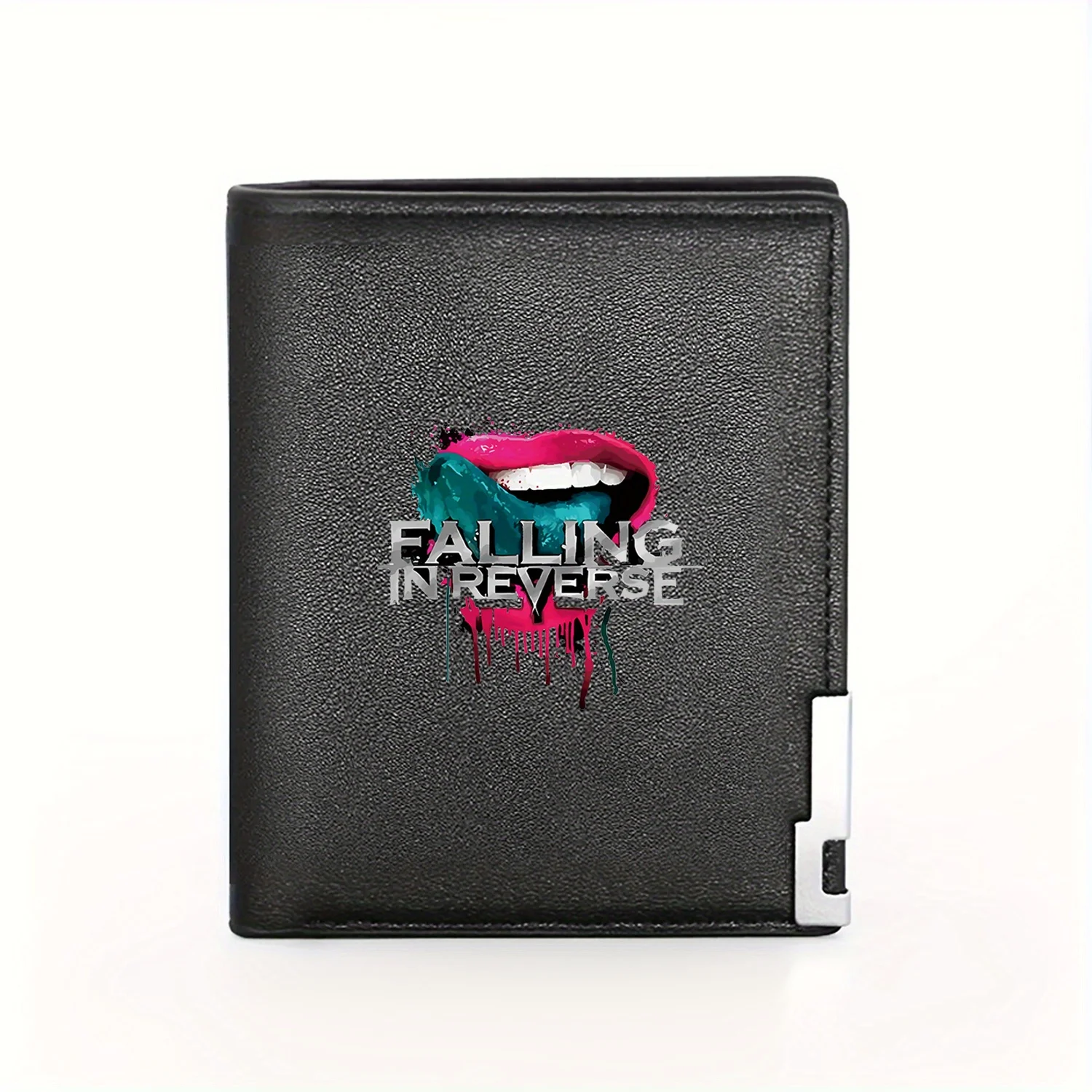 Falling In Reverse Band Logo Stylish Wallet Design Business Mens Casual Elegant Simple Practical Quality Wallet Stylish Printing