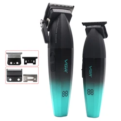 VGR V003 V906 Professional Barber 9000RPM Motor Electric Push Hair Clipper Oil Head Gradient 2500mAh Battery Trimmer Tool