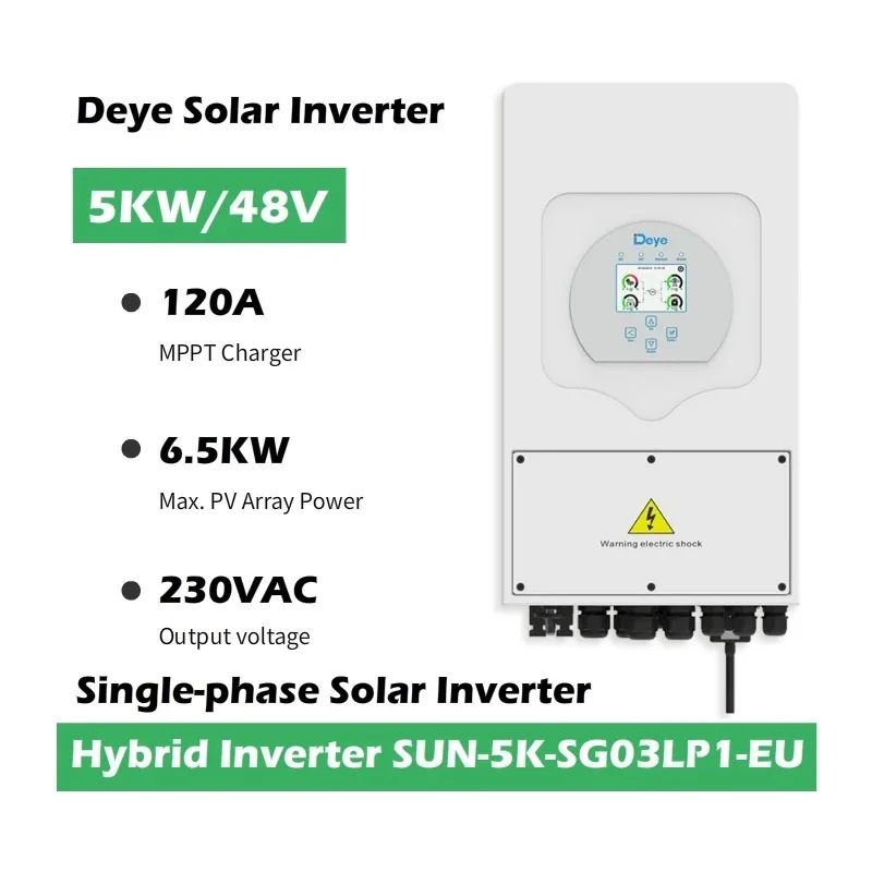 Deye Hybrid Inverter IP65 Wall-mounted Wechselrichter 3KW 3.6KW 5KW 6KW 8KW 10KW 12KW Single Phase Grid Tied Solar Power