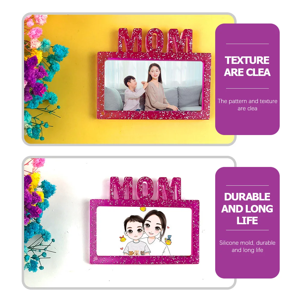 

2Pcs Keychain Molds for Epoxy Resin Silicone Mold DIY Pendant Charms Bag Ornament Home Decor Creative Crafting Gift Idea