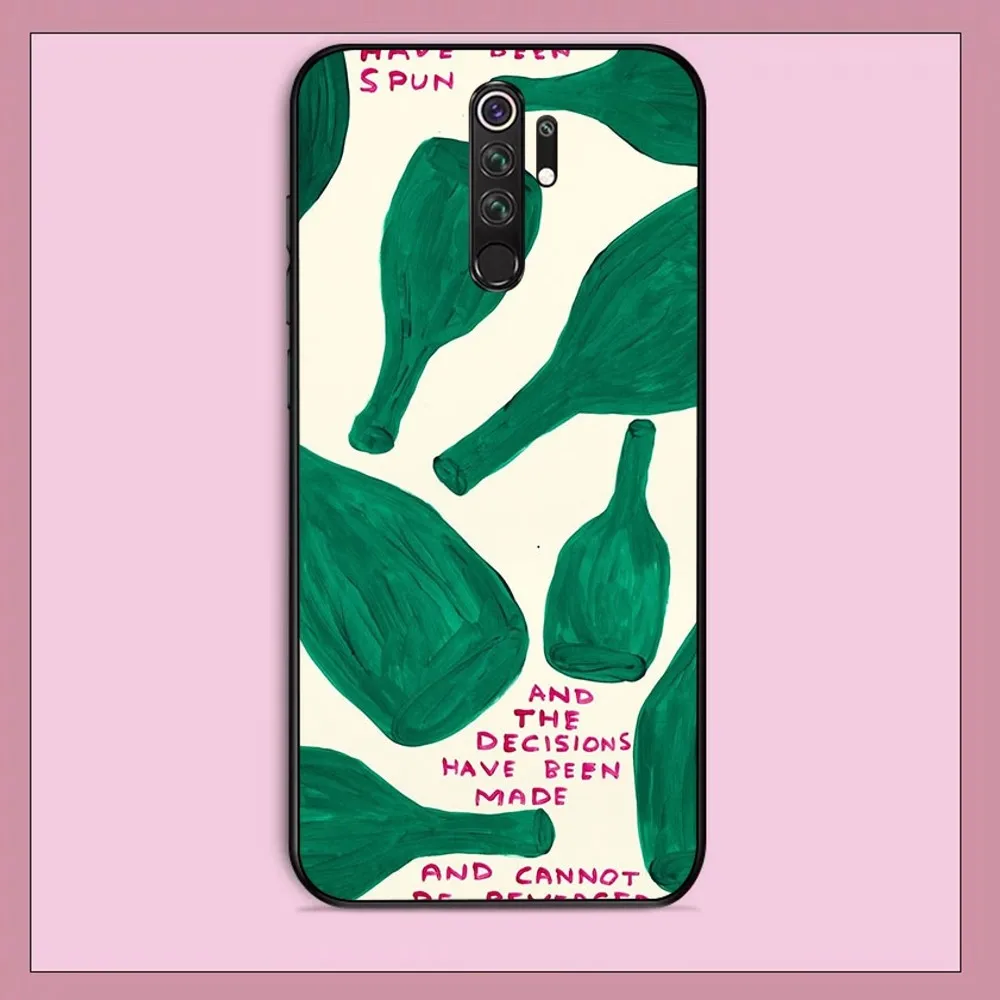 D-David S-Shrigley Visual Arts Phone Case For Redmi Note 4 X 5 A 6 7 8 T 9 9S 10 11 11S 11Epro Poco M3 pro