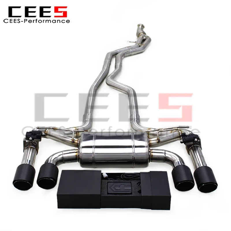 CEES Tuning Catback Exhaust Pipes for BMW M2 F87 3.0T 2014-2018 Stainless Steel Car Escape Exhaust Pipe Muffler System Assembly