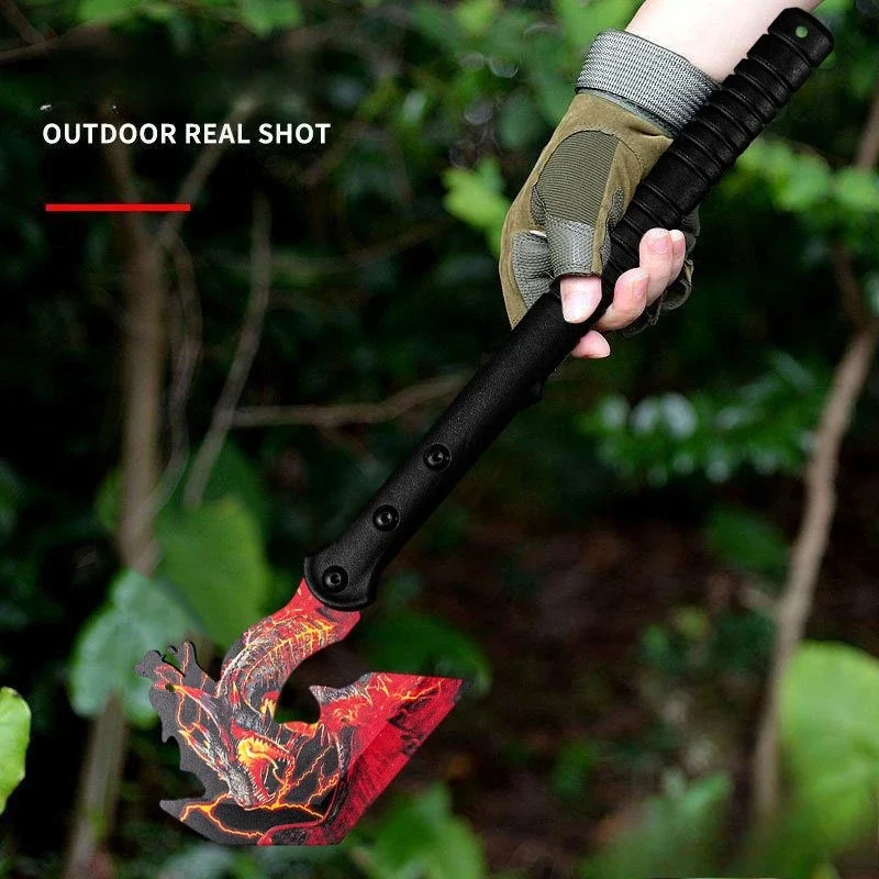 

Outdoor Multifunctional Survival Tactics Pioneering Hand Axe Portable Camping Self-defense Emergency Firefighting EDC Tool