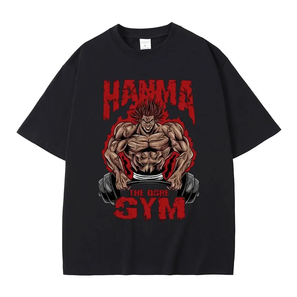 Japanese Anime Baki Hanma The Grappler Graphic Print T Shirt Casual Fashion Crew Neck Short Sleeve Plus Size T Shirt Women Tee