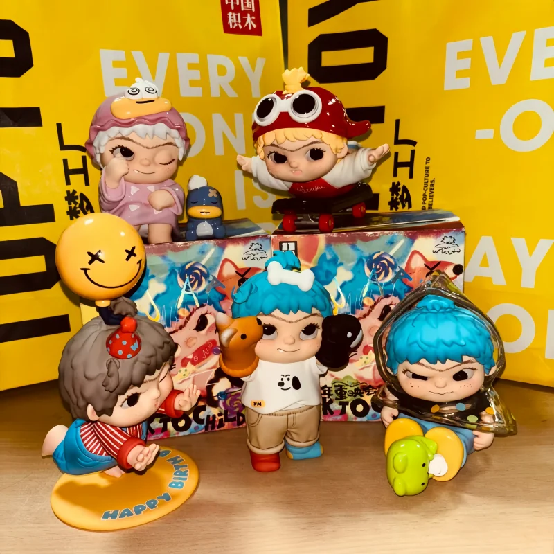 

Оригинальные игрушки-сюрпризы WAKUKU из серии «Детство», коллекционные фигурки в стиле аниме, милые куклы в закрытой коробке, идеальный подарок