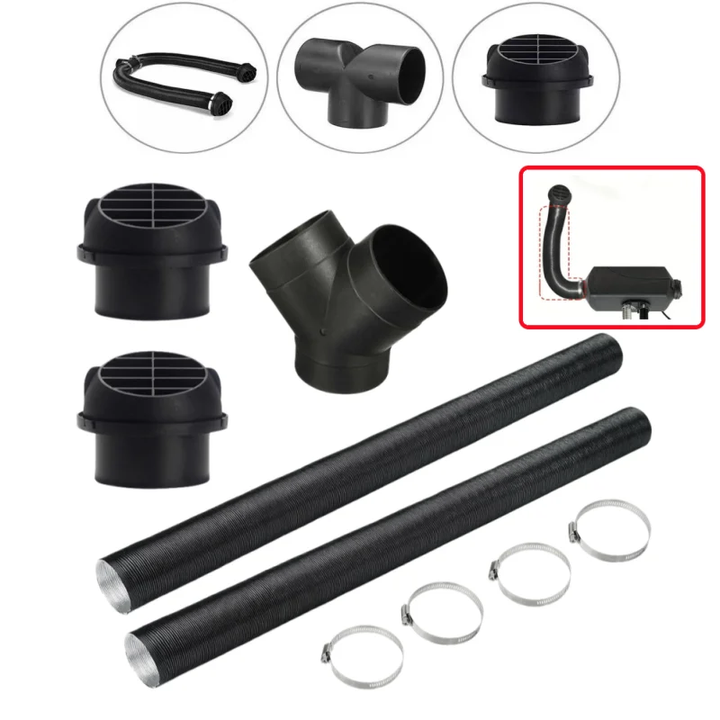 

Heater Duct Pipe 60mm 75mm Car Auto Air Outlet For Webasto Eberspacher Propex Parking Diesel Heater Vent Replacement Parts