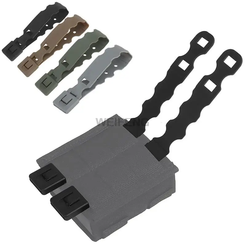 Tactical Molle System Malice Clips Strap Buckle Accessories Hunting Durable Nylon Quick Release Strip Fits For Magazine Pouch