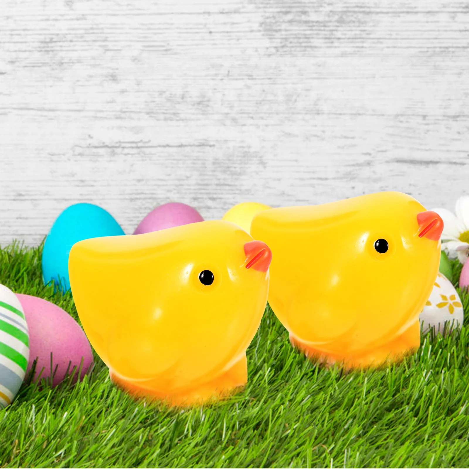 

30pcs Mini Resin Yellow Chicken Figurines Small Animals Decoration Ornaments for Garden Desk Plant Pot Tiny Animal Models