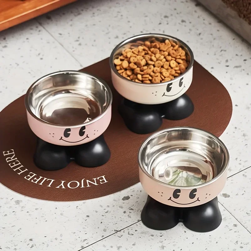 

Elevated Dog Cat Bowl Stainless steel Food Water Bowls Raised No Spill Pet Feeder bowl for Puppy Small Medium Large Dogs Cats
