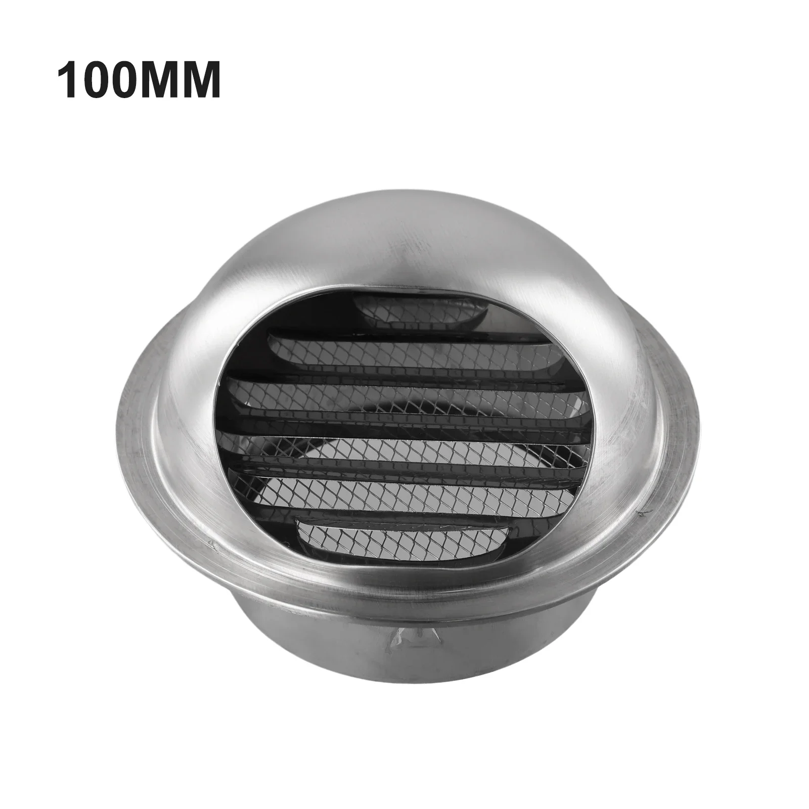 Grille de Ventilation Murale en Acier Inoxydable Argenté, Extracteur de Nez Rond Externe, Taureau, Sortie Chaude, Accessoire, 100mm, 150mm