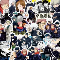 65/75/80pcs Cool Anime Jujutsu Kaisen Stickers Satoru Gojo Decals Skateboard Laptop Motorcycle Waterproof Classics Toys Sticker