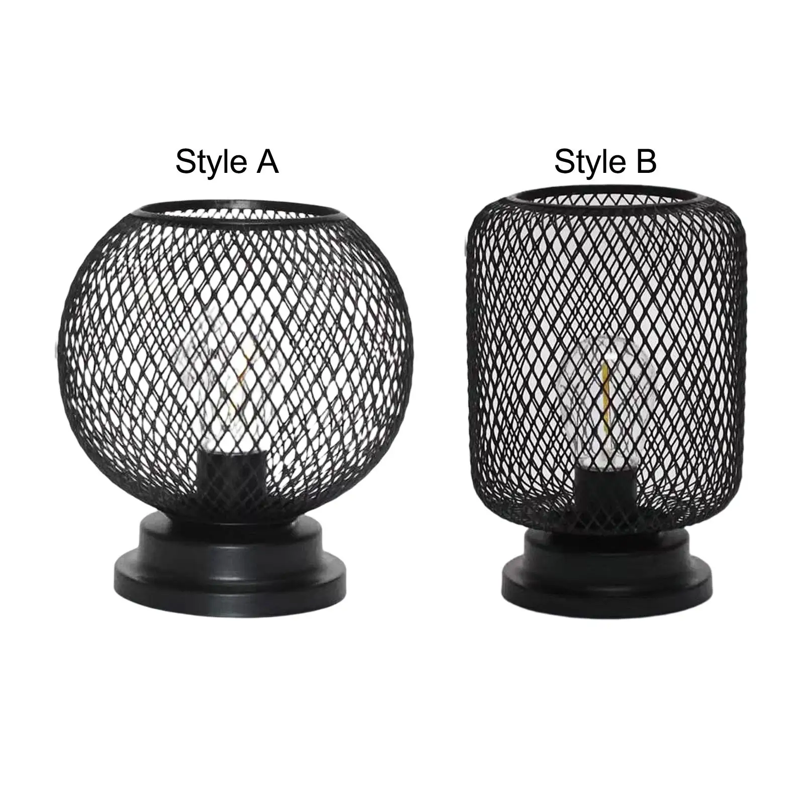 

Vintage Wrought Iron Desk Lamp Modern Decor Lantern Desk Lamp for Home Bedroom Bedside