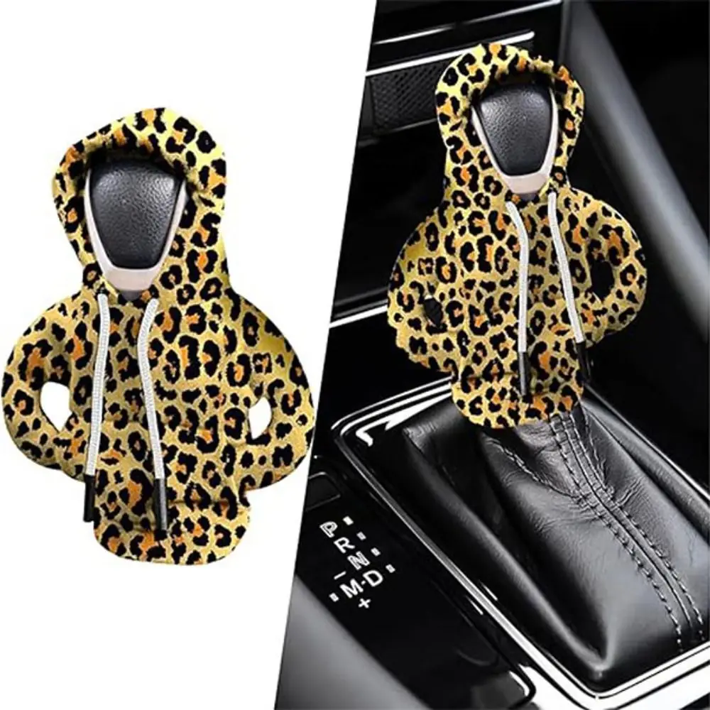 Color Stitching Hoodie Car Gear Shift Cover New Design Car Interior Cotton Knob Hoodie Cover Camo Knob Hoodie Sweatshirt Car