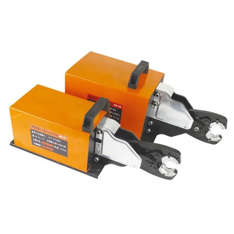 

Pneumatic terminal crimping machine for terminal in various of shape max for 70 sqmm