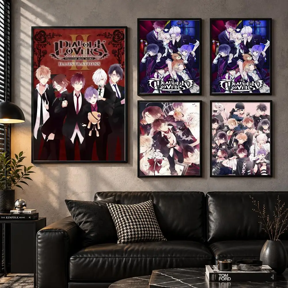 Celart Story Scene Fantasy Adventure Collectible Diabolik Lovers Poster Aesthetic Unframed Wall Prints for Bedroom & Living Room