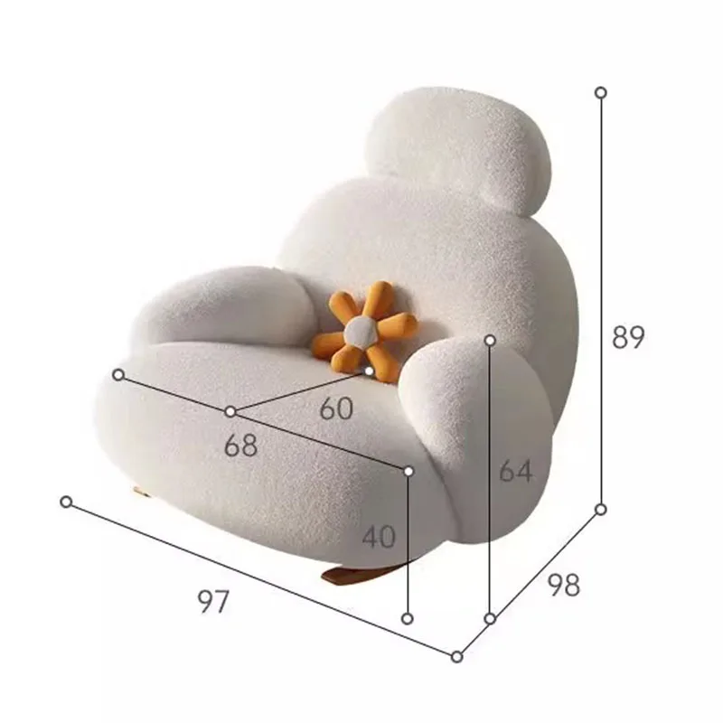 Footrest Modern Living Room Chair Luxury Back Support Lazy Lounge Chair Recliner Sofa Fauteuil Salon Designer Furniture Replicas