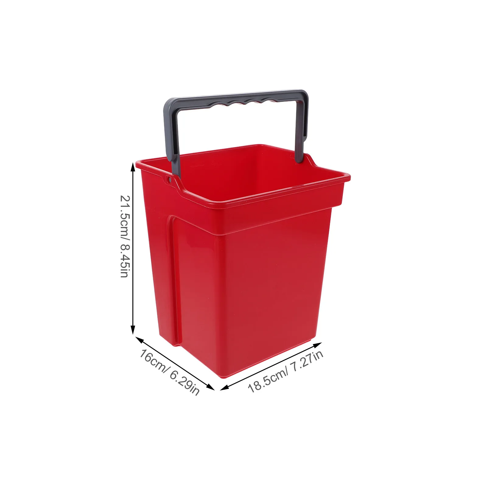 2Pcs Commercial Cleaning Waste Baskets Multipurpose Plastic Buckets with Handle Portable Utility Water Containers for Cleaning