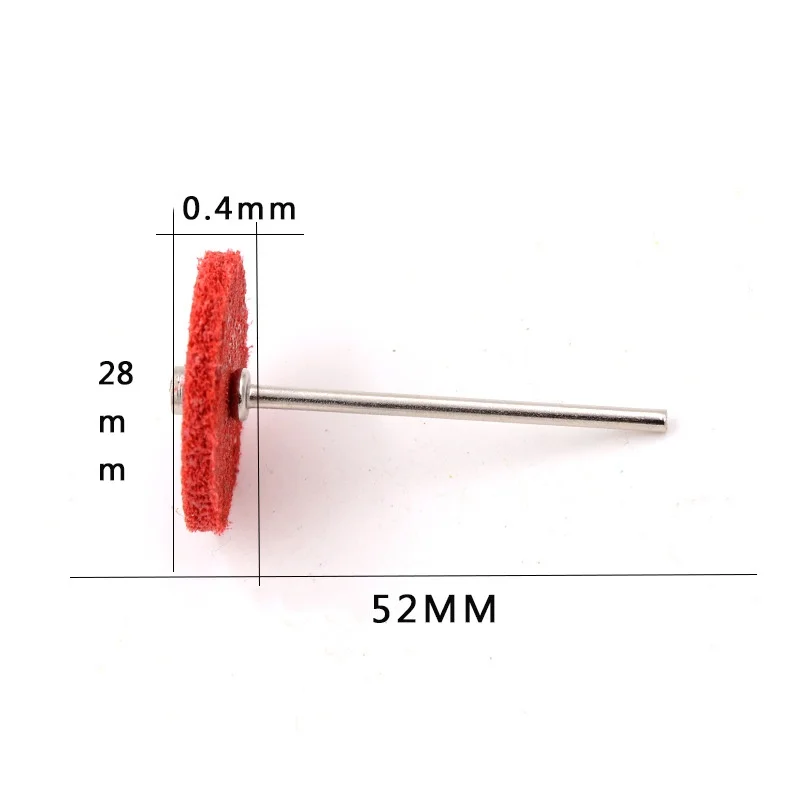 2.35/3mm Grinding Wheel Nylon Fibre Abrasive Point T-shaped Grinding Sanding Head Abrasive Buffing Wheel Polishing Rotay Tool