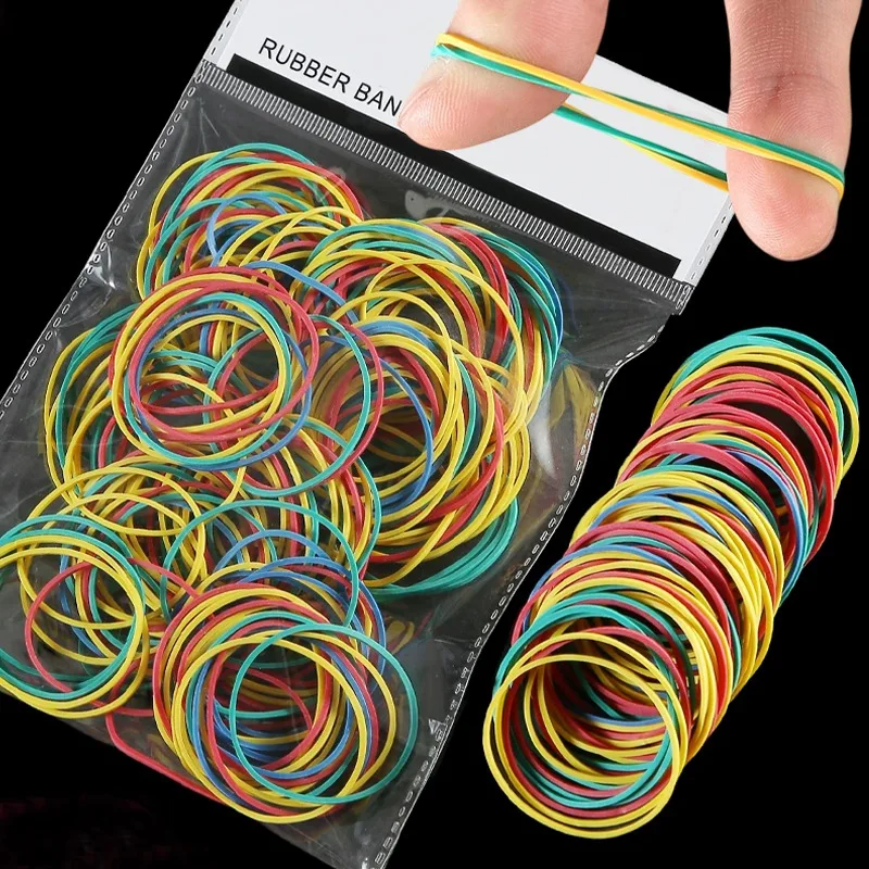 Colorful High Elastic Rubber Band Durable Strapping Zip Ties Rubber Bands Useful Rubbers Rings Office Industrial Storage Tools