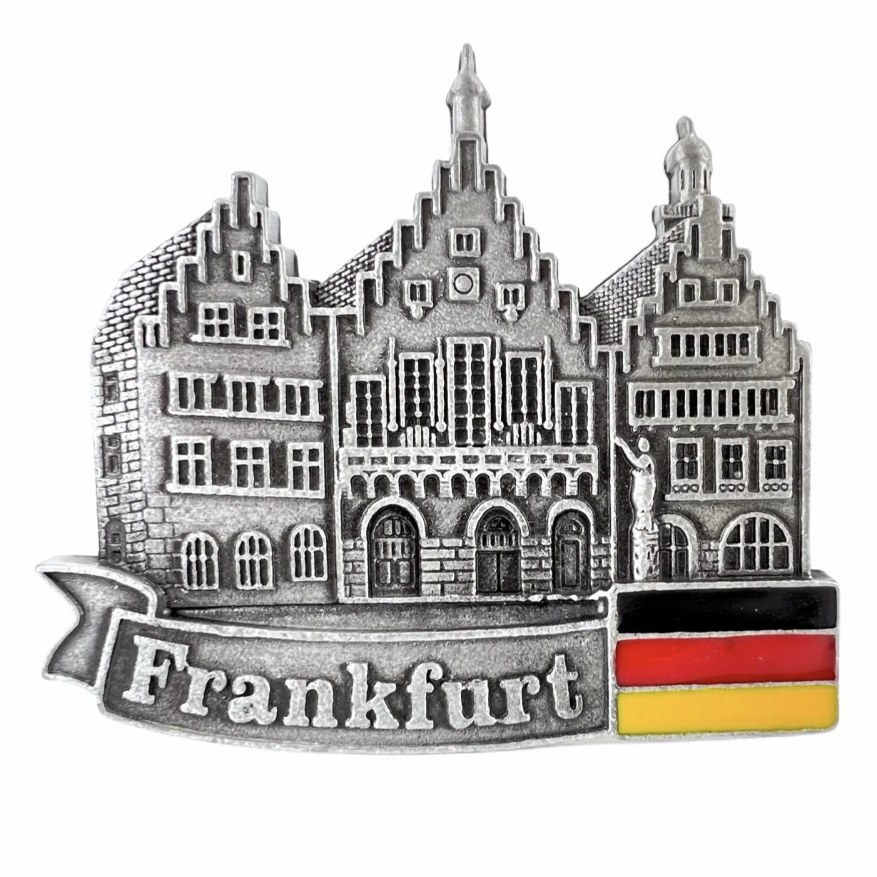 

Germany Frankfurt Fridge Magnets Alloy Travel Memorial Magnetic Refrigerator Stickers Gift Room Decoration Collectio