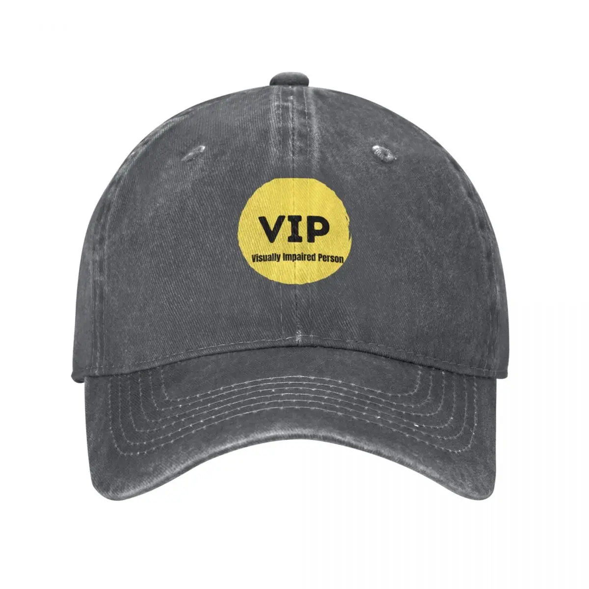 

VIP Visually Impaired Person Baseball Cap Beach Bag Big Size Hat Women's Beach Outlet Men's