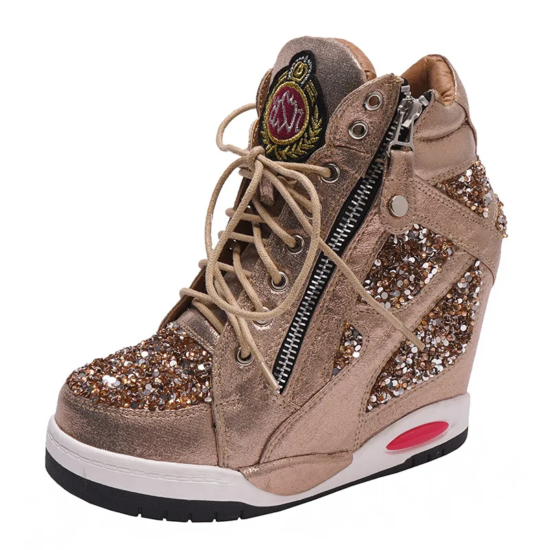 

Fashion High-top Women's Boots Ultra-high Slope Heel Thick-soled Short Boots for Women Trendy Comfort Woman Shoes Botas Feminina